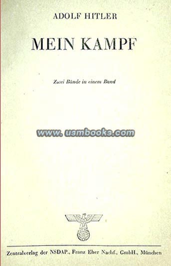 Mein Kampf, Zentralverlag der NSDAP Franz Eher Nachfolger